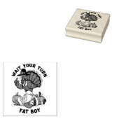 Thanksgiving Wood Art Stamp Rubberstempel (Gestempeld)