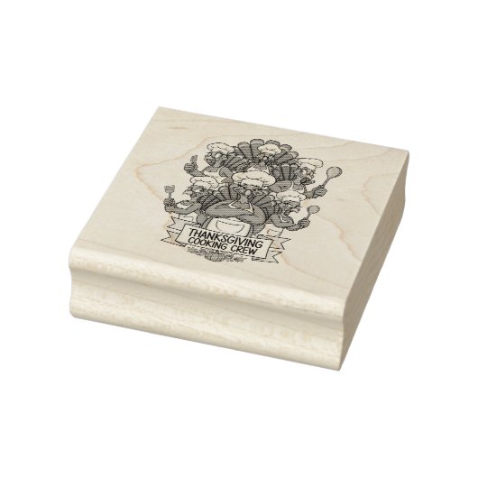 Thanksgiving Wood Art Stamp Rubberstempel (Stempel)