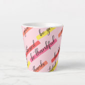 Thanksgiving woorden latte mok (Voorkant)