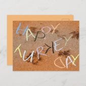 Thanksgiving Wordplay Invitation Briefkaart (Voorkant / Achterkant)