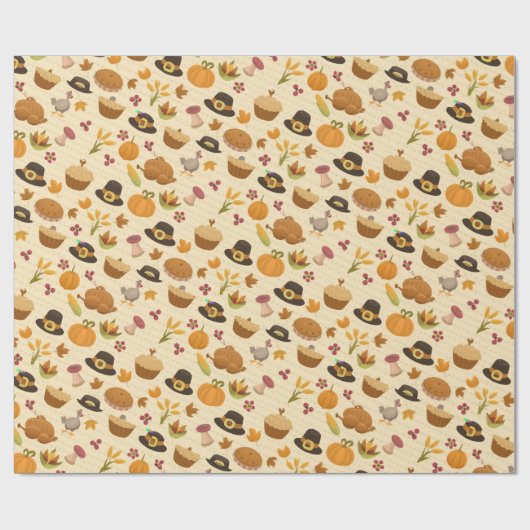 Thanksgiving Wrapping Paper Cadeaupapier (Vlak)