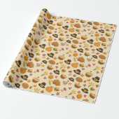 Thanksgiving Wrapping Paper Cadeaupapier (Uitgerold)
