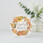 Thanksgiving Wreator - eenvoudig ontpitte Feestdagenkaart (Staand voorkant)