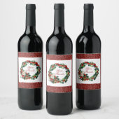 Thanksgiving Wreator Waterverf Wijn Etiket (Flessen)