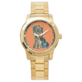 Thanksgiving Yorkie Poo Horloge