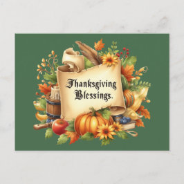 Thanksgiving zegenend Briefkaart