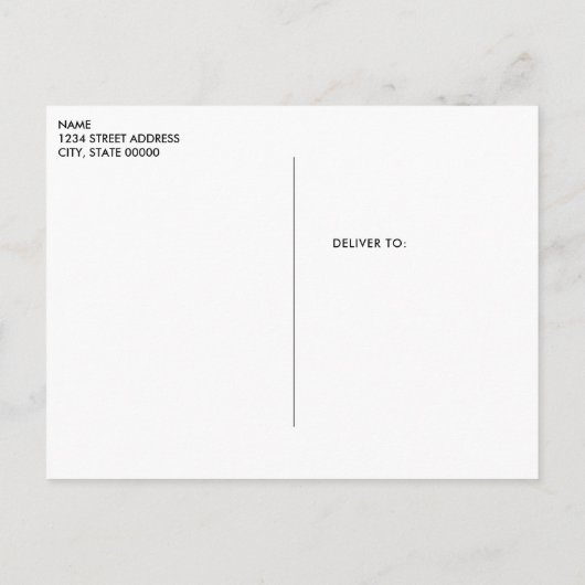 Thanksgiving zegenend Briefkaart (Achterkant)