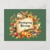 Thanksgiving zegenend Briefkaart (Voorkant)