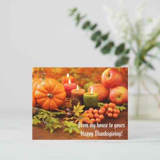 Thanksgiving zegenende Briefkaarten (Staand voorkant)