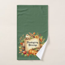 Thanksgiving zegenende handdoek