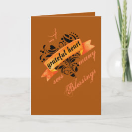 Thanksgiving zegeningen dankbaarheid feestdagen kaart