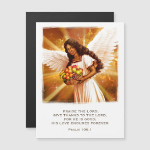 Thanksgiving Zegeningen. Engel Religieus Magnetische Uitnodiging