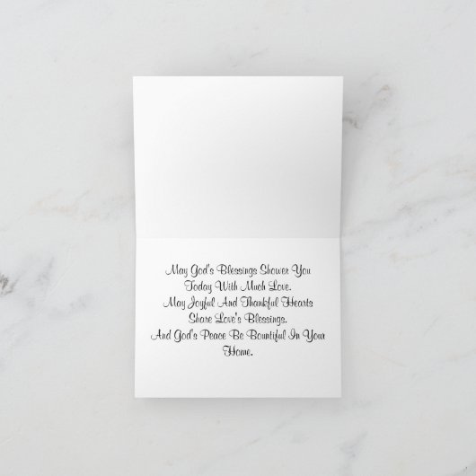  Thanksgiving zegeningen Feestdagen Kaart (Binnen)