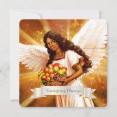 Thanksgiving Zegeningen. Religieuze Platte Kaart (Voorkant)