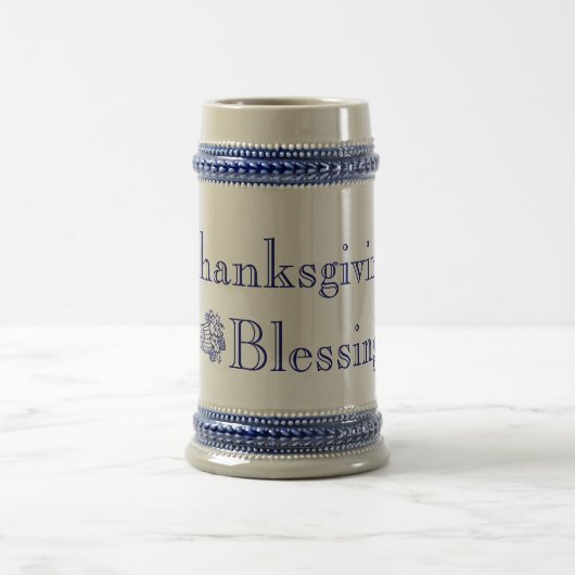 Thanksgiving Zegeningen Stein Bierpul (Center)
