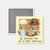 Thanksgiving: Zegeningen van het leven Magneet (Voorkant / Achterkant)
