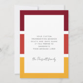 Thanksgiving zonder dank voor de grateful Blessed Feestdagenkaart (Achterkant)