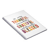Thanksgiving zonder dank voor de grateful Blessed Notitieboek (Rechterzijde)