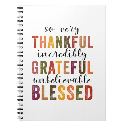 Thanksgiving zonder dank voor de grateful Blessed Notitieboek (Voorkant)