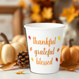 Thanksgiving zonder dank voor de grateful Blessed Papieren Bekers