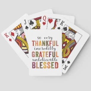 Thanksgiving zonder dank voor de grateful Blessed Pokerkaarten