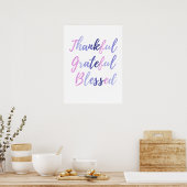 Thanksgiving zonder dank voor de grateful Blessed Poster