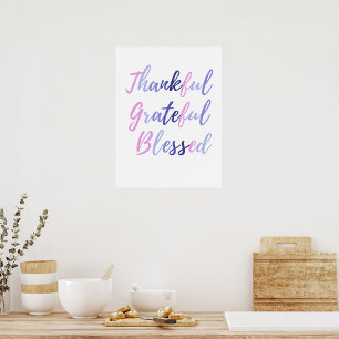 Thanksgiving zonder dank voor de grateful Blessed Poster