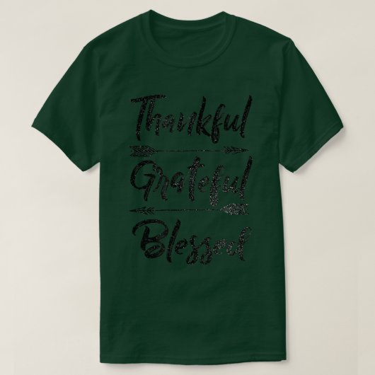 Thanksgiving zonder dank voor de grateful Blessed T-shirt (Design voorkant)