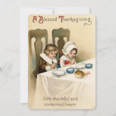  Thanksgiving zonder ruggengraat Feestdagenkaart (Voorkant)