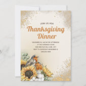 Thanksgiving Zonnebloemen Herfst herfst Kaart (Voorkant)