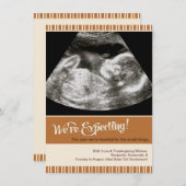 Thanksgiving Zwangerschap Ultrasound Aankondiging (Voorkant / Achterkant)