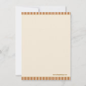 Thanksgiving Zwangerschap Ultrasound Aankondiging (Achterkant)