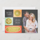 Thanksgiving zwangerschapsaankondiging Herfst Chal Aankondiging (Voorkant)