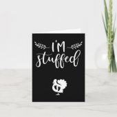 Thanksgiving Zwangerschapsaankondiging Kalkoen Bab Kaart (Voorkant)