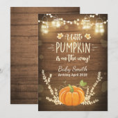 Thanksgiving zwangerschapsaankondiging Little Pump Aankondiging (Voorkant / Achterkant)