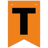 THANKSGIVING ZWART EN ORANJE BUNTGERVLAKKEN VLAGGETJES (Derde vlag)