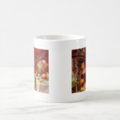 Thanksgiving zwarte katteFireplace Turkije Koffiemok (Center)