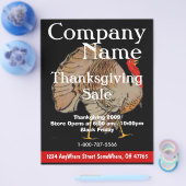 Thanksgiving - zwarte vrijdagbladbrochure flyer (Enkel)