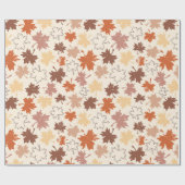 Thanksgivingen dag ontwerp, herfst natuurlijke bla cadeaupapier (Vlak)