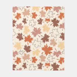 Thanksgivingen dag ontwerp, herfst natuurlijke bla fleece deken