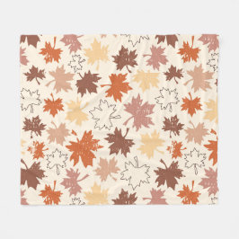 Thanksgivingen dag ontwerp, herfst natuurlijke bla fleece deken