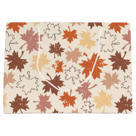 Thanksgivingen dag ontwerp, herfst natuurlijke bla groot cadeauzakje