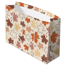 Thanksgivingen dag ontwerp, herfst natuurlijke bla groot cadeauzakje