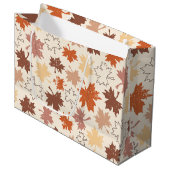 Thanksgivingen dag ontwerp, herfst natuurlijke bla groot cadeauzakje (Voorkant Gekanteld)