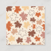 Thanksgivingen dag ontwerp, herfst natuurlijke bla informatiekaartje (Voorkant)