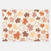 Thanksgivingen dag ontwerp, herfst natuurlijke bla inpakpapier vel (Voorkant)