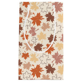 Thanksgivingen dag ontwerp, herfst natuurlijke bla klein cadeauzakje