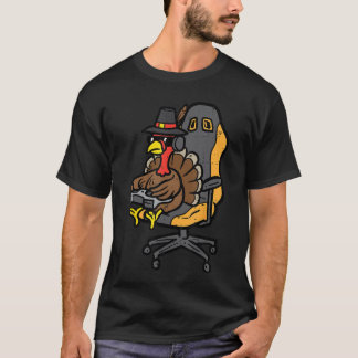 Thanksgivingurkey Gaming Gamer Men Boys een Youth  T-shirt
