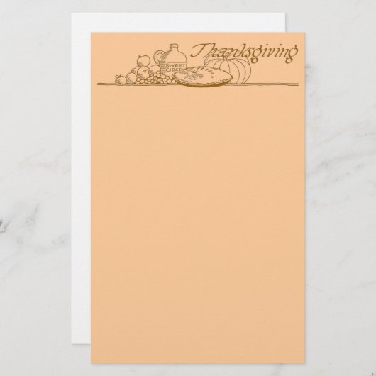 Thanksgivng Briefpapier (Voorkant / Achterkant)