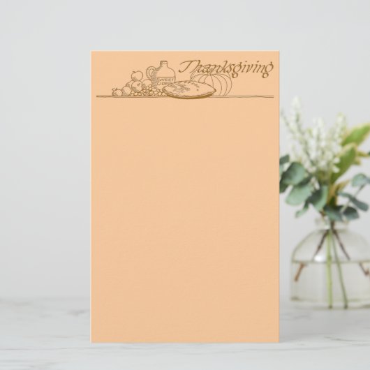 Thanksgivng Briefpapier (Staand voorkant)